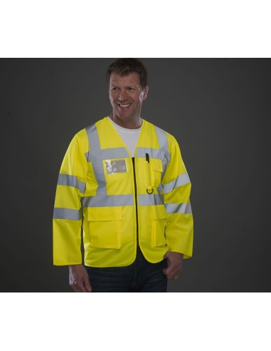 Y-HVJ800-Gilet à manches haute visibilité pour cadre